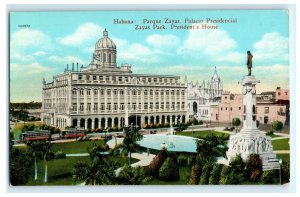 Zayas Park President's House Havana Cuba Postcard (H9)