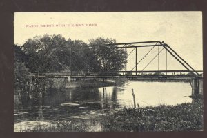 ELKHORN NEBRASKA WAGON BRIDGE VINTAGE POSTCARDS 1907