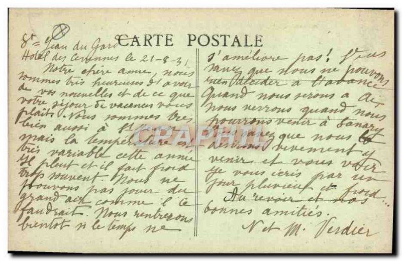 Old Postcard surroundings St Jean Du Gard The Pont Des Abarines And Vallee Du...