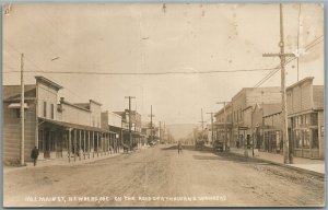 NEWBERG OR MAIN STREET ANTIQUE REAL PHOTO POSTCARD RPPC