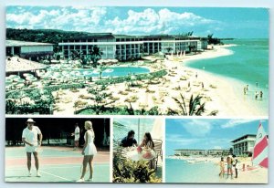 MONTEGO BAY, JAMAICA  Multi View HOLIDAY INN Tennis Courts 4 x 6 Postcard