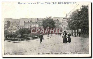 Old Postcard Clermont Ferrand Boulevard Desaix the Advertisement The Delicious