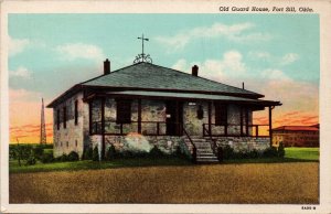 Old Guard House Fort Sill OK Postcard PC544