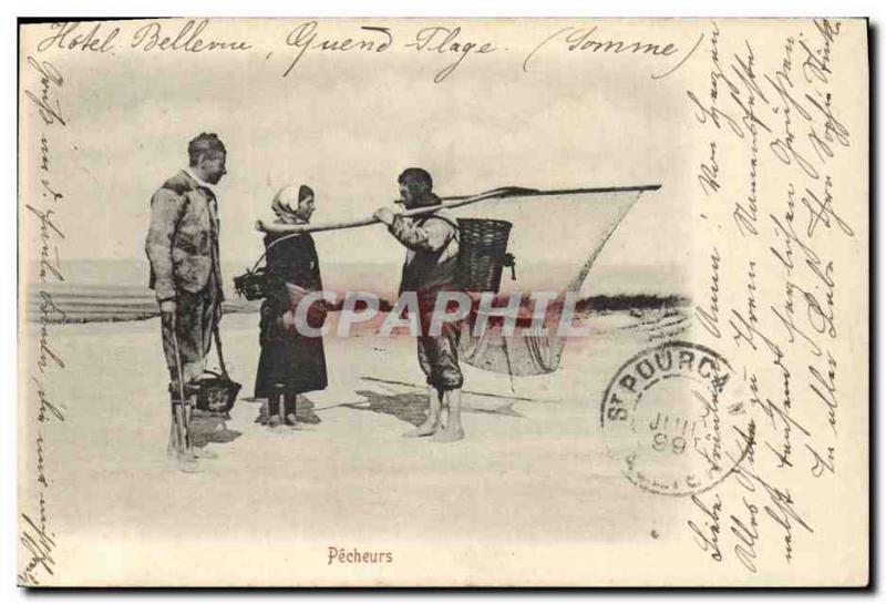 Postcard Old Fishing Pecheurs