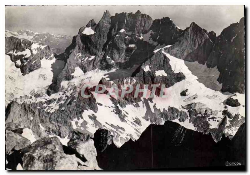 Postcard Modern South Face of the Meije to the Great Ruin