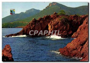 Postcard Modern Riviera the Golden Corniche red rocks of the Esterel