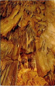 Drapery Room Mammoth Cave National Park Kentucky Chrome Cancel WOB Postcard 