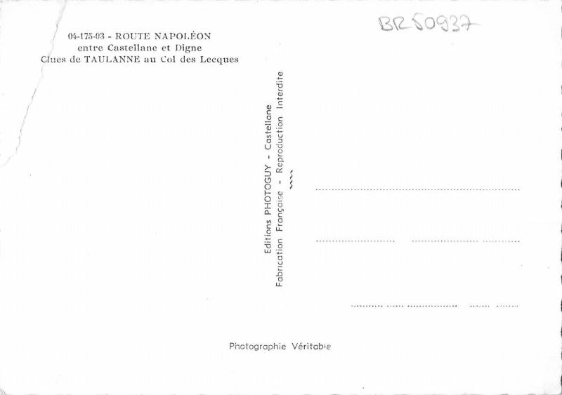 BR50937 Route Napoleon entre castellane et digne clues de taulanne au     France