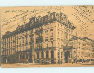 Pre-1907 HOTEL SCENE Indianapolis Indiana IN H1616