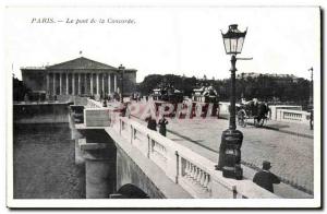 Paris 8 - The Concorde Bridge Old Postcard