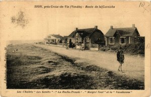 CPA SION - pres CROIX-de-VIE - Route de la Corniche - Les Chalets (637345)