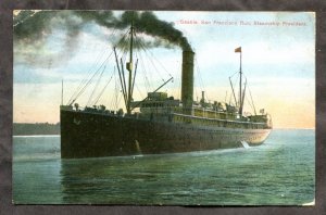 dc729 - Steamer PRESIDENT 1910 California. Postcard