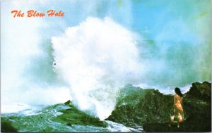 Postcard Hawaii - The Blow Hole on windward Oahu