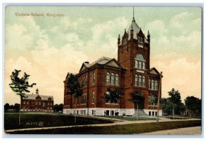 1910 Scene at Victoria School Kingston Canada Antique Posted Postcard