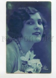 488099 FASHION Beauty Lady Vintage PHOTO postcard LEO Paris #5059