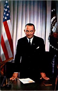 Vtg Political Lyndon B Johnson 36th President of the United States Postcard