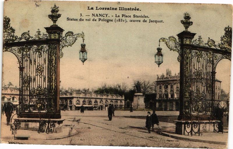 CPA Nancy-La Place Stanislas-Statue du roi de Pologne (188132)