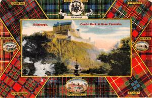 Scotland, UK Old Vintage Antique Post Card Castle Rock & Ross Fountain Edinbu...