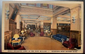 Vintage Postcard 1942 Ben Milam Hotel, Houstin, Texas (TX)