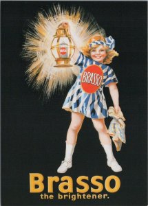 Advertising Postcard -Robert Opie, Brasso Metal Polish Poster c1930 Ref.RR16714