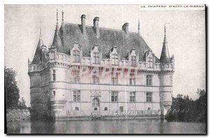 Old Postcard The Chateau d'Azay le Rideau