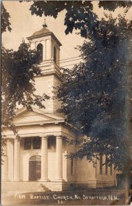 Real Photo Postcard First Baptist Church North Stratford, New Hampshire~137754