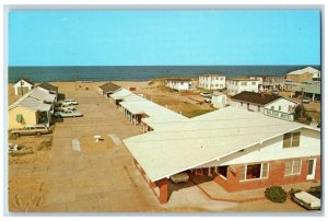 Kill Devil Hills North Carolina NC Postcard View Of Raleigh Motel Cars c1960's