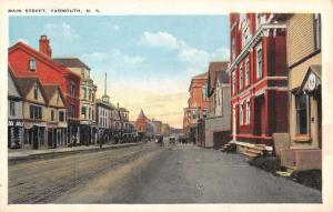 Yarmouth Nova Scotia Canada Main Street Scene Antique Postcard K25103