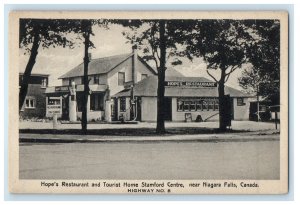 c1940's Hope's Restaurant and Tourist Home Niagara Falls Canada Postcard