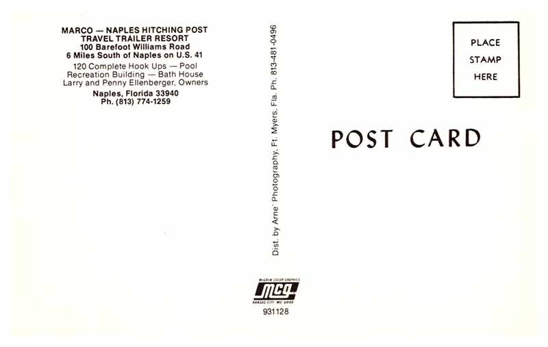 Postcard RESORT SCENE Naples Florida FL AQ0407