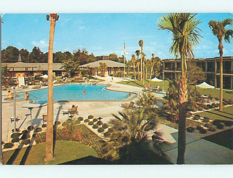 Unused Pre-1980 POOL & THUNDERBIRD MOTEL Jacksonville Florida FL u0331