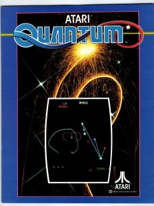 Quantum Arcade Flyer 1982 Original Vintage Video Game Art Retro Promo 8.5 x 11