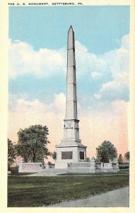 Civil War, Monuments, U.S. Monument,  Gettysburg, PA, Old Postcard