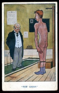 dc1950 - Artist- ERNEST NOBLE Postcard 1910s Humor Medical Exam