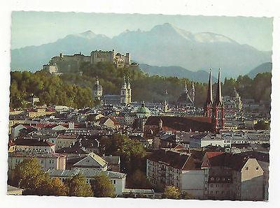 Austria Salzburg Festspielstadt Panoramic View Vtg Herndl Photo 4X6 Postcard