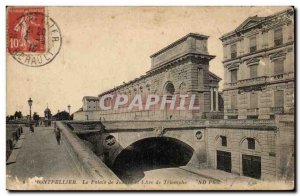 Old Postcard Montpellier Courthouse and & # triumph 39arc