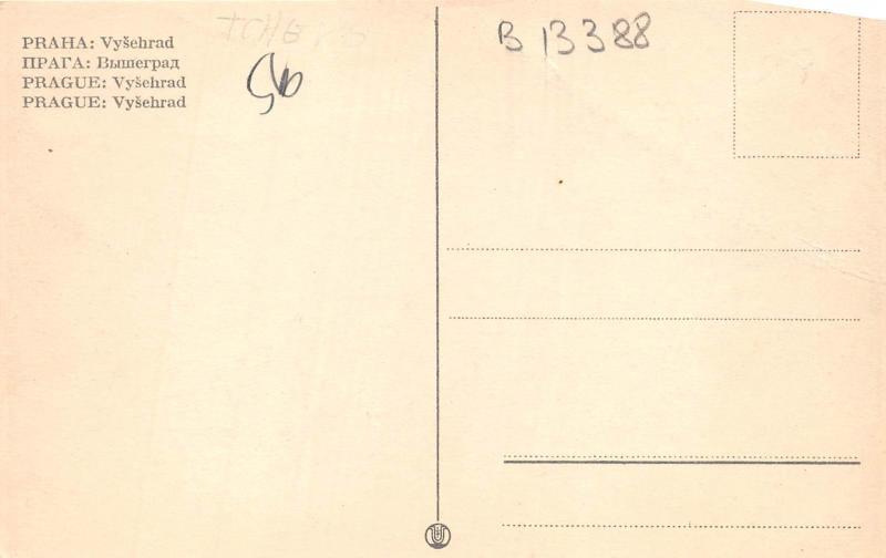B13388 Praha Sysehrad   czech republic