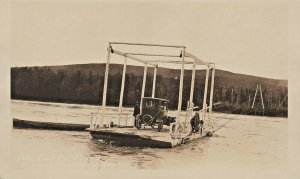 Chitina Fairbanks Trail Crossing Tanana Alaska Real Photo Postcard