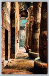 Thebes  Egypt  Medinet Habou  Postcard