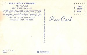 Paul's Dutch Cupboard Restaurant Building New Kingstown Pennsylvania PA Postcard