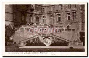 Old Postcard Chateau de Vizille Stairway of Honor