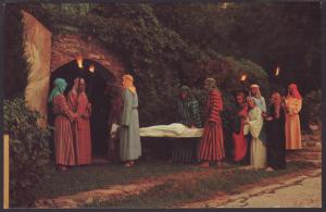 Jesus Carried to Tomb,Black Hills Passion Play,SD Postcard