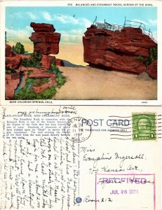 Balanced and Steamboat Rocks, Garden of the Gods, Colorado Springs, Colo. (22970
