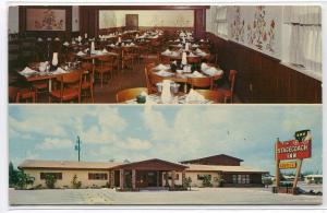 Stage Coach Inn Hollywood Florida 1972 postcard