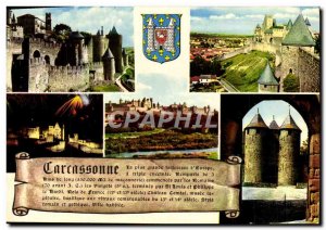 Postcard Modern Carcassonne door & # 39Aude the county castle and Saracen tow...