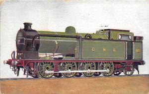 GNR Great Northern Railway Side Tank Engine 8 Wheels Coupled UK 1908 postcard