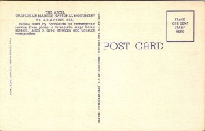Vintage Florida Postcard - St. Augustine - Castle San Marcos