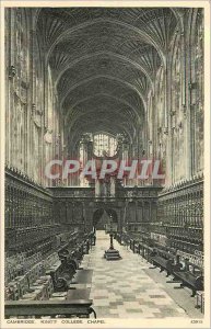 'Postcard Old Cambridge King''s College Chapel Organ'