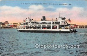 San Diego & Coronado Ferry San Diego, CA USA Ship Unused 