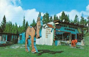 Glacier National Park Montana Blakes Hunry Horse Corral Vintage Postcard K48378 